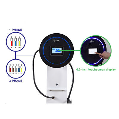 Smart Home EV Charger Wallbox 7Kw 32A 22Kw Ocpp AC Charging Station 380VAC
