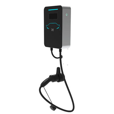 Home EV Charger Wall Mounted Type2 Interface Standard 2*7kW Dual Gun Charging Station 14kW 44kW Electric Car Charger
