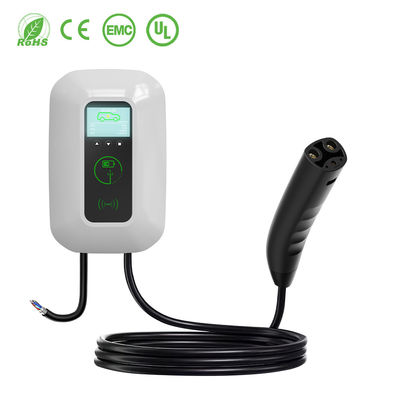 E-Mingze Tesla 32A 7KW Wall Mounted Car Charger Adjustable Charging Station For Tesla Vehicles
