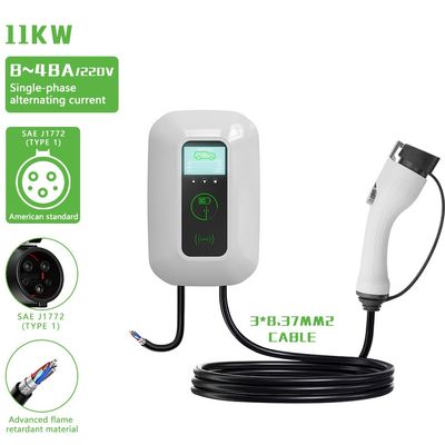 E-mingze Type 1 AC Car Charging Station Wallbox EV Charger with Overvoltage Protection