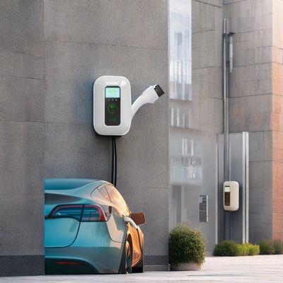 SAEJ1772 E-Mingze 7KW Wall Mounted EV Charger 32A Energy Vehicle Parts Car Charger Station