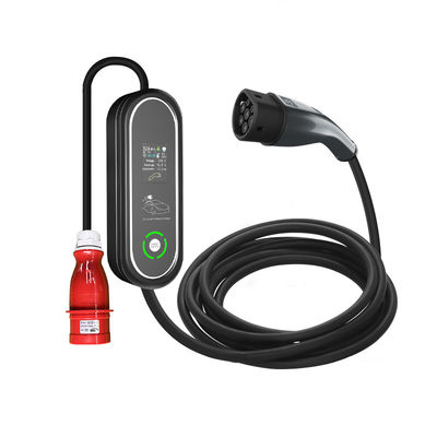 Type2 Portable Charger 22kw 3phase Wallbox 32A AC Home Compatible Single Phase for Electric Vehicle Charging Equipment