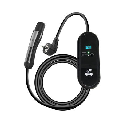 5M NACS Charging Case 3.5KW 220V for Energy EV Portable Electric Car Charging with Small Screen Convenient and Versatile