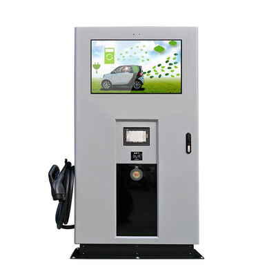 Nominal Input Voltage 380 VAC ± 15% Chademo CCS Fast Charging Advertisement Screen for 60kW EV Car Charging Station Machine