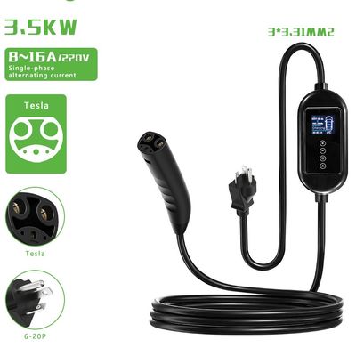 Leakage Protection Function 7KW EV Charging Car 32A Vehicle Fast EV Charger for Tesla NACS Interface Standard by E-mingze