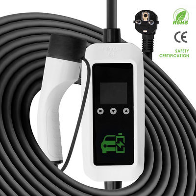 e-mingze 16A 3phase 11KW EU type2 EV charger station AC fast ev charging portable ev charger