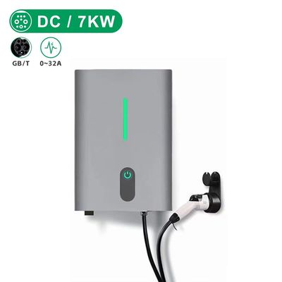 E-mingze Wall Dc GBT Ev Charger Wall Mounted 7KW Charging Station 32A Wallbox Home Fast Electric Charging for Car With Cable