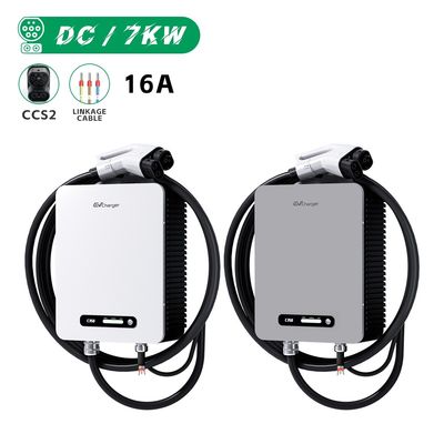 E-mingze CCS2 7KW Wall-Mounted DC Fast Charging Station Color Screen Electric Vehicle Charger for 200 220v Input Voltage