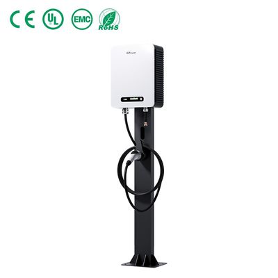 Leakage Protection Function E-mingze GBT 7KW Column Electric Vehicle Charger with DC Output Current Color Screen