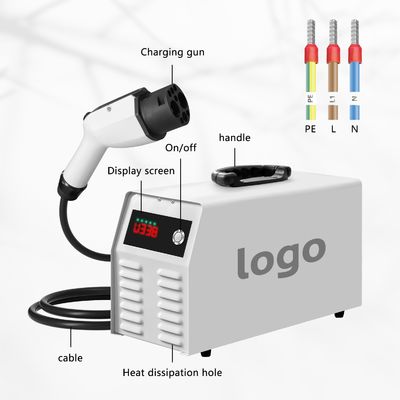 DC Fast Charger E-mingze 7KW Portable EV Charging Station Purpose for Replace/Repair 16A GBT DC Output and 32A Current