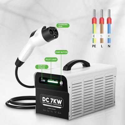 DC Portable Car Charging Station GBT 7KW Car Fast Charger Module with Prophylactic Temperature Protection Movable Design