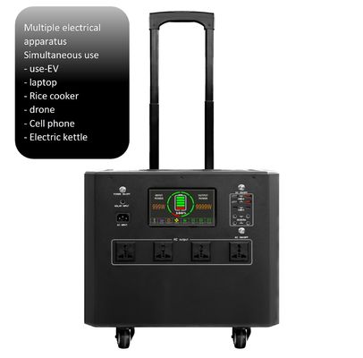 5376WH Capacity Portable Charging Station E-Mingze ES-3000 for Emergency Road Rescue and Home AC Output Current Portable