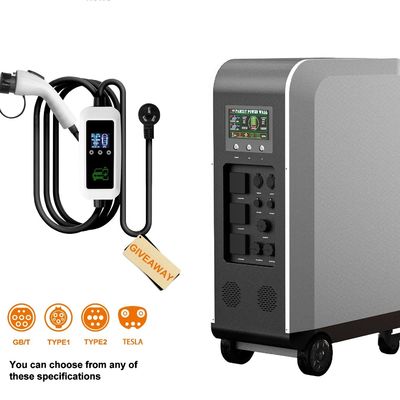 Portable EV Charging Station 10KWH AC Quick Charger Technology For Home Outdoor
