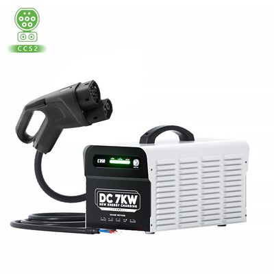 E-Mingze High Quality 7kw CCS2 Mobile Portable DC EV Charger Station With display Screen Smart Fast Charger For Electric Car
