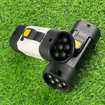 Qiaoyi GBT to Type2 22kw 380v AC Inlet Adapter for Electric Vehicles 32A Charging Connector Outlet Plug ev charger adaptor