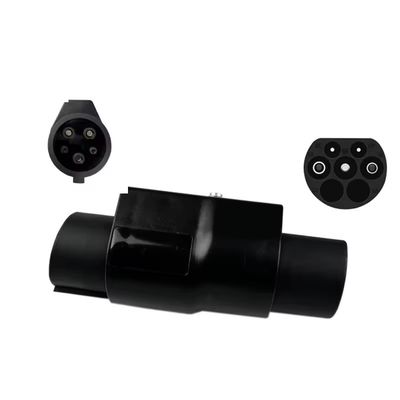 Car side Plug 220V 7kw 32A EV connector charging pile converter type2 to type1/J1772 gun head adapter for retrofit/upgrade