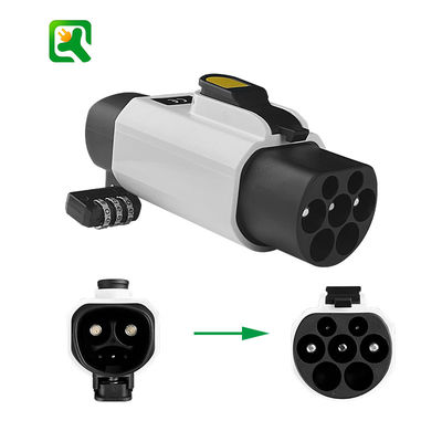 Nacs to Gbt Style EV Charger Adapter 7kw 220V Compatible with Nacs and GBT Portable 32A Adaptor Car Charging Converter