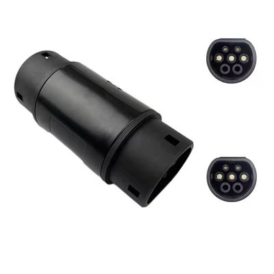 220V Electric Vehicle GBT TO TYPE2 EV Charging Adapter 16A 32A EV Charger Connector 32a 7kw for Car side Plug 7kw output