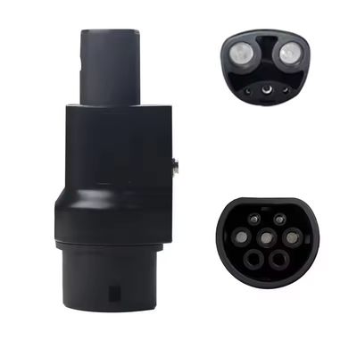 220v Black Electric Vehicle GBT to Tesla Adapter 7kw Ev Socket Charging Function for EV Charging Adapter