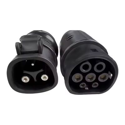 7kW Type2 EV Charger Adapter for Tesla Charging Pile to Type2 Car EV Connector 220V 32A Black