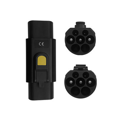 220V AC Type2 to Gbt EV Charger Adapter Connector 7kw 1phase Converter Charging Station Adaptor for Electric Cars Design