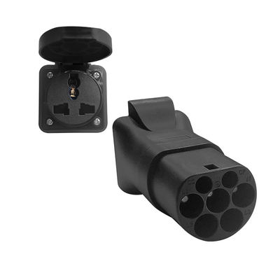 Black 16A Type2 Male Portable EV Charger Takes Electric from Type2 Charging Station for Condition and Electronics