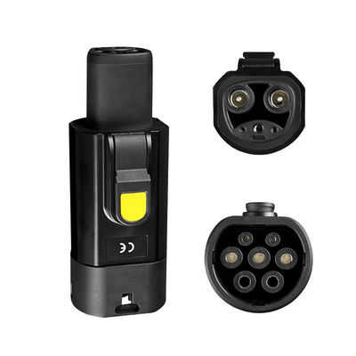GBT to Tesla EV Charger Adapter Customized Plug for GBT Charging Pile Rated power 7KW Black White