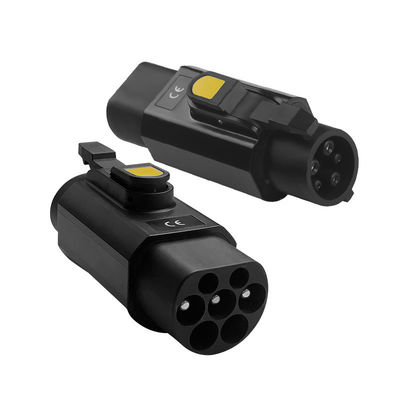 7kW Output Power Type2 to Type1/J1772 Portable EV Charger Adapter for Type1 EV Cars 220V Operation Voltage