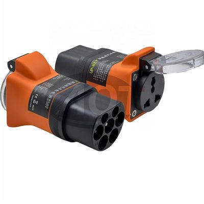 Type2 To GBT High Power 6000W V2L Adapter XPENG Type 2 EV Connector For BYD Xpeng Voyath Seres 5