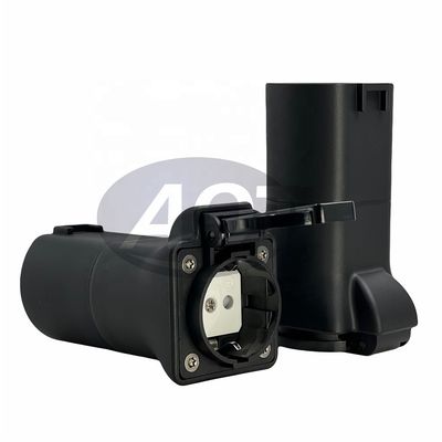 High Temperature Resistant PC AOTAI Type 2 Female to Schuko Adapter EV Connector Adapter for BYD Xiao Peng Car