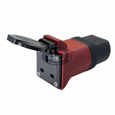 AOTAI Type2 to UK 3pin Plug Adapter S4L Single Phase Scooter Charger Adapter with High Temperature Resistant PC 220-240V