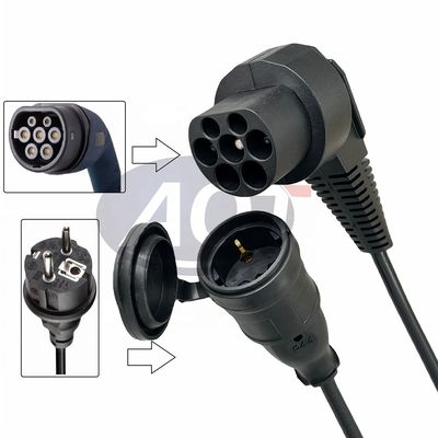 High Temperature Resistant PC V2L Adapter Type 2 Male 16A 1 Phase 1 EU Socket 0 5M Charger Cable for Hyundai MG Kia BYD