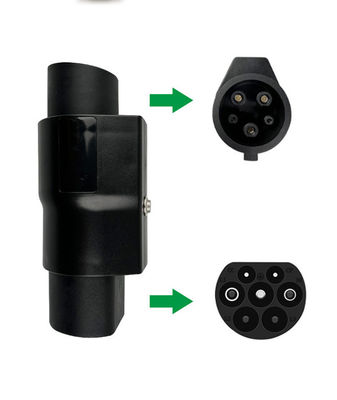 E-Mingze Factory Source New Portable Electric Vehicle Charging Pile Adapter for New Energy Vehicles Type2 to Type1