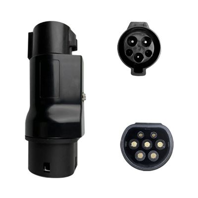 Portable Electric Vehicle Charging Pile Adapter Type1 to Type2 Converter with Overcurrent Protection and 7kW Output Power