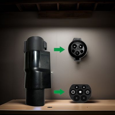 EV Charger Adapter J1772 to GB/T Car Plug with Security Function and Antiflaming Fireproof Rubber Hose from E-Mingze Energy