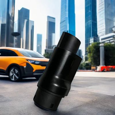 E-Mingze GB/T to J1772 Type1 Adaptor High Flame Retardant PC Fuel Electric Car Charger Adapter for US Energy EV Charging