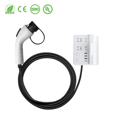 E-Mingze Factory Direct 16A GBT Portable Electric EV Socket Outdoor Electric Vehicle Discharge Cable Direct Portable EV Charger