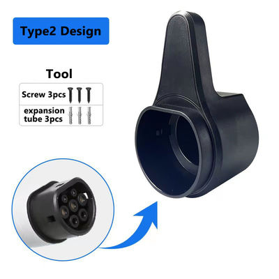 Coded Lock Type 1 GBT Type 2 EV Charger Cable Plug Holder Dummy Socket IEC 62196-2 Connector
