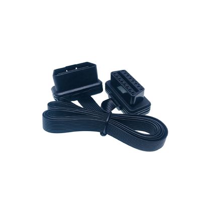 Extension Cord 12V 9PIN Flat Wire OBD2 OBDII Male to Female Cable for GPS Tracking Applicable Models All car which have OBD socket