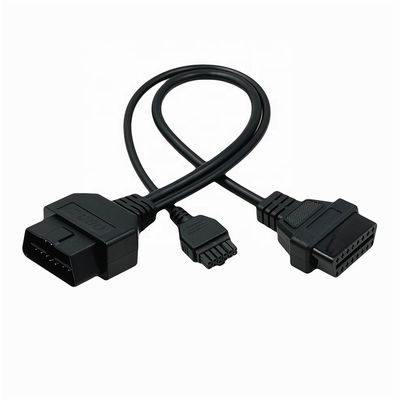 PVC Cable Material Car Wire Harness 16PIN OBD2 to Molex Connector Male to Female Y Cable for Hidden GPS Installs 1977-1982 Year