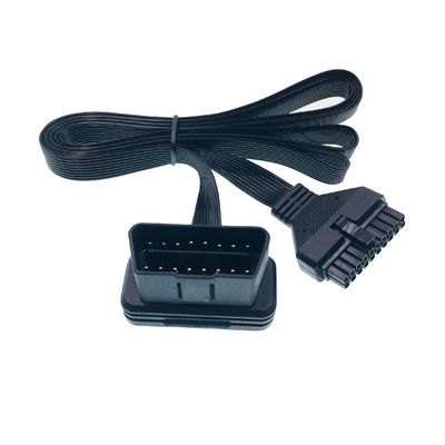OBDII Molex 20PIN Flat Extension Cable for Normal Plug Material PA66 GF ABS PC and OBD2 Male to Molex 2x10 PIN Connector