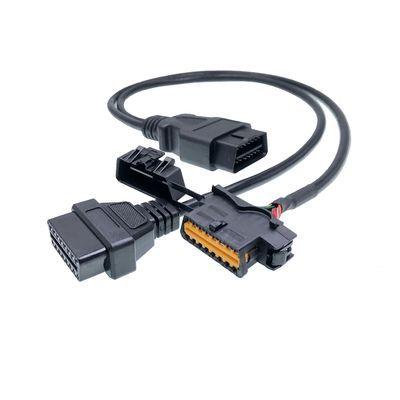 Offer Drawing Universal OBD II OBD2 Splitter Extension Y Cable Adapter J1962 for GPS Tracking Devices Diagnostic