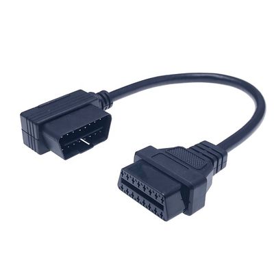 26AWG/Customized Cable Size AOTAI Right Angle OBD-II OBD2 J1962 Male to Female Extension Cable for Diagnostic Testing