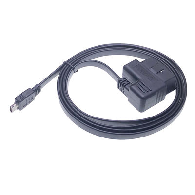 OBD Diagnostic Tool Customized 50CM Right Angle OBD2 OBDII OBD Male to Samsung 12PIN Ribbon Extension Cable