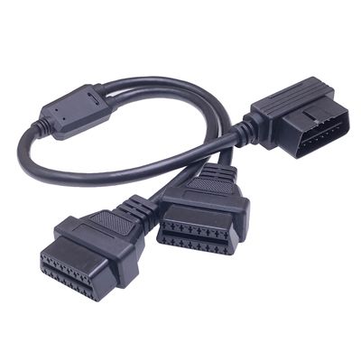 16PIN Right MALE TO FEMALE Y CABLE for OBD2 Diagnostic Scanner OBD Diagnostic Tool Year 1990-1996 OBD2 Splitter Cable
