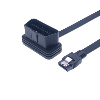 12V 24V OBD2 16 PIN Connector Male to 12 PIN Sata Female Extension Cable for Nissan Car Fitment and OBD Diagnostic Tool