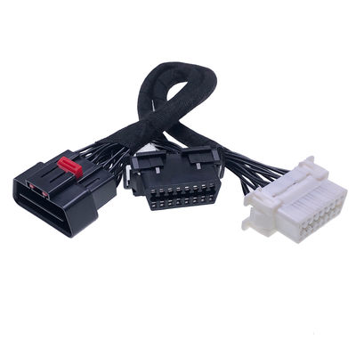 Offer Drawing Custom J1962 Car OBD II 16 Pin OBDII Y Splitter Extension Wire Harness OBD2 16pin Diagnostic Adapter Cable
