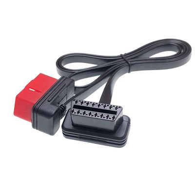 180cm AOTAI OBD Slim Extension Cable Right Angle OBD-II Male to Female Flat Cable for Car Diagnostic