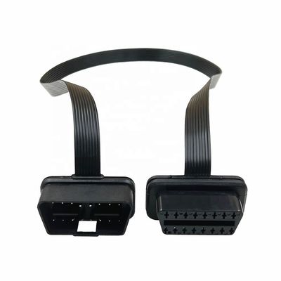 Black PVC/ABS AOTAI OBD2 Extension Cable 16 Pin Male To Female OBD2 for Vehicle Diagnostics