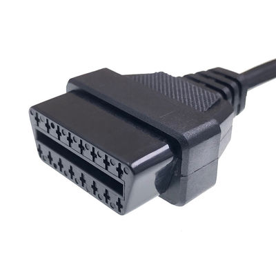 12V AOTAI 16 Pin J1962 OBD2 OBD-II Female Connector Voltage 12V Length 1m Extension Open Plug Wire Cable Cord Pigtail